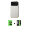MARSİLYAN™- iPhone 17 Pro Kılıf Zirve Modern Prime - Şeffaf 360 Full Body Arka Koruyucu + Raze Metal Kamera Lens - GS