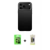 MARSİLYAN™- iPhone 17 Pro Kılıf Zirve Modern Prime - Siyah Joko Magic 5D Hayalet Cam + Raze Metal Kamera Lens - GI
