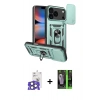 MARSİLYAN™- iPhone 17 Pro Max Kılıf Ahenk Klasik - Siyah 360 Mat Full Body Arka Koruyucu + Bilvis Titan Kamera Lens - NLGY