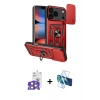 MARSİLYAN™- iPhone 17 Pro Max Kılıf Ahenk Klasik - Siyah 3D Antistatik Seramik Nano Ekran Koruyucu + Bilvis Titan Kamera Lens - TU