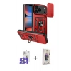 MARSİLYAN™- iPhone 17 Pro Max Kılıf Ahenk Klasik - Siyah Bilvis 3D Cam Ekran Koruyucu + Bilvis Titan Kamera Lens - GS