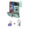 MARSİLYAN™- iPhone 17 Pro Max Kılıf Ahenk Klasik - Siyah Bilvis 3X AR Hayalet Cam Ekran Koruyucu + Bilvis Titan Kamera Lens - LT