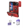 MARSİLYAN™- iPhone 17 Pro Max Kılıf Ahenk Klasik - Siyah Bilvis 5in1 3D Magic Cam Ekran Koruyucu + Bilvis Titan Kamera Lens - NLGY