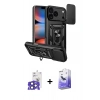 MARSİLYAN™- iPhone 17 Pro Max Kılıf Ahenk Klasik - Siyah Bilvis 5in1 5D Magic Hayalet Cam Ekran Koruyucu + Bilvis Titan Kamera Lens - LT