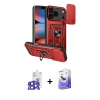 MARSİLYAN™- iPhone 17 Pro Max Kılıf Ahenk Klasik - Siyah Bilvis 5in1 5D Magic Hayalet Cam Ekran Koruyucu + Bilvis Titan Kamera Lens - LT
