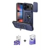 MARSİLYAN™- iPhone 17 Pro Max Kılıf Ahenk Klasik - Siyah Bilvis 5in1 5D Magic Hayalet Cam Ekran Koruyucu + Bilvis Titan Kamera Lens - LT