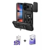 MARSİLYAN™- iPhone 17 Pro Max Kılıf Ahenk Klasik - Siyah Bilvis 5in1 5D Magic Hayalet Cam Ekran Koruyucu + Bilvis Titan Kamera Lens - NLGY
