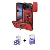 MARSİLYAN™- iPhone 17 Pro Max Kılıf Ahenk Klasik - Siyah Bilvis 5in1 5D Magic Hayalet Cam Ekran Koruyucu + Bilvis Titan Kamera Lens - NLGY