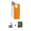 MARSİLYAN™- iPhone 17 Pro Max Kılıf Ahenk Minimal Serisi - Şeffaf 360 Full Body Arka Koruyucu + Bilvis Titan Kamera Lens - LT