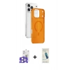 MARSİLYAN™- iPhone 17 Pro Max Kılıf Ahenk Minimal Serisi - Şeffaf Pasifik Cam Ekran Koruyucu + Bilvis Titan Kamera Lens - GS
