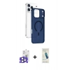 MARSİLYAN™- iPhone 17 Pro Max Kılıf Ahenk Minimal Serisi - Şeffaf Pasifik Cam Ekran Koruyucu + Bilvis Titan Kamera Lens - NLGY
