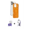 MARSİLYAN™- iPhone 17 Pro Max Kılıf Ahenk Minimal Serisi - Siyah Bilvis 3X AR Hayalet Cam Ekran Koruyucu + Bilvis Titan Kamera Lens - LT