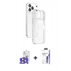 MARSİLYAN™- iPhone 17 Pro Max Kılıf Ahenk Minimal Serisi - Siyah Bilvis 3X AR HD Cam Ekran Koruyucu + Bilvis Titan Kamera Lens - LT