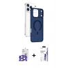 MARSİLYAN™- iPhone 17 Pro Max Kılıf Ahenk Minimal Serisi - Siyah Bilvis 3X AR HD Cam Ekran Koruyucu + Bilvis Titan Kamera Lens - NLGY