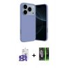 MARSİLYAN™- iPhone 17 Pro Max Kılıf Ahenk Serisi - Şeffaf 360 Full Body Arka Koruyucu + Bilvis Titan Kamera Lens - LT