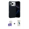 MARSİLYAN™- iPhone 17 Pro Max Kılıf Ahenk Serisi - Şeffaf Pasifik Cam Ekran Koruyucu + Bilvis Titan Kamera Lens - NLGY