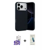 MARSİLYAN™- iPhone 17 Pro Max Kılıf Ahenk Serisi - Şeffaf Pasifik Cam Ekran Koruyucu + Bilvis Titan Kamera Lens - TU