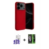 MARSİLYAN™- iPhone 17 Pro Max Kılıf Ahenk Serisi - Siyah 360 Mat Full Body Arka Koruyucu + Bilvis Titan Kamera Lens - GS