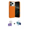 MARSİLYAN™- iPhone 17 Pro Max Kılıf Ahenk Serisi - Siyah 3D Antistatik Seramik Nano Ekran Koruyucu + Bilvis Titan Kamera Lens - TU
