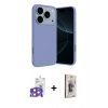 MARSİLYAN™- iPhone 17 Pro Max Kılıf Ahenk Serisi - Siyah Bilvis 3D Cam Ekran Koruyucu + Bilvis Titan Kamera Lens - TU