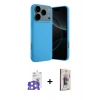 MARSİLYAN™- iPhone 17 Pro Max Kılıf Ahenk Serisi - Siyah Bilvis 3D Cam Ekran Koruyucu + Bilvis Titan Kamera Lens - GS