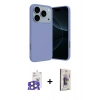 MARSİLYAN™- iPhone 17 Pro Max Kılıf Ahenk Serisi - Siyah Bilvis 3D Cam Ekran Koruyucu + Bilvis Titan Kamera Lens - NLGY