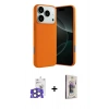 MARSİLYAN™- iPhone 17 Pro Max Kılıf Ahenk Serisi - Siyah Bilvis 3D Cam Ekran Koruyucu + Bilvis Titan Kamera Lens - NLGY