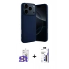 MARSİLYAN™- iPhone 17 Pro Max Kılıf Ahenk Serisi - Siyah Bilvis 3X AR Hayalet Cam Ekran Koruyucu + Bilvis Titan Kamera Lens - TU