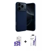 MARSİLYAN™- iPhone 17 Pro Max Kılıf Ahenk Serisi - Siyah Bilvis 3X AR HD Cam Ekran Koruyucu + Bilvis Titan Kamera Lens - GS