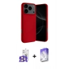 MARSİLYAN™- iPhone 17 Pro Max Kılıf Ahenk Serisi - Siyah Bilvis 5in1 3D Magic Cam Ekran Koruyucu + Bilvis Titan Kamera Lens - TU