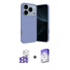 MARSİLYAN™- iPhone 17 Pro Max Kılıf Ahenk Serisi - Siyah Bilvis 5in1 3D Magic Cam Ekran Koruyucu + Bilvis Titan Kamera Lens - GS