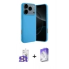 MARSİLYAN™- iPhone 17 Pro Max Kılıf Ahenk Serisi - Siyah Bilvis 5in1 3D Magic Cam Ekran Koruyucu + Bilvis Titan Kamera Lens - TU