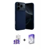 MARSİLYAN™- iPhone 17 Pro Max Kılıf Ahenk Serisi - Siyah Bilvis 5in1 3D Magic Cam Ekran Koruyucu + Bilvis Titan Kamera Lens - TU