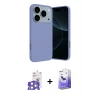 MARSİLYAN™- iPhone 17 Pro Max Kılıf Ahenk Serisi - Siyah Bilvis 5in1 5D Magic Hayalet Cam Ekran Koruyucu + Bilvis Titan Kamera Lens - GS
