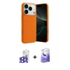 MARSİLYAN™- iPhone 17 Pro Max Kılıf Ahenk Serisi - Siyah Bilvis 5in1 5D Magic Hayalet Cam Ekran Koruyucu + Lacivert Bilvis Titan Kamera Lens