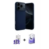 MARSİLYAN™- iPhone 17 Pro Max Kılıf Ahenk Serisi - Siyah Bilvis 5in1 5D Magic Hayalet Cam Ekran Koruyucu + Bilvis Titan Kamera Lens - NLGY