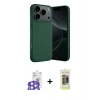 MARSİLYAN™- iPhone 17 Pro Max Kılıf Ahenk Serisi - Siyah Joko Magic 5D Hayalet Cam + Bilvis Titan Kamera Lens - GS