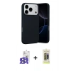 MARSİLYAN™- iPhone 17 Pro Max Kılıf Ahenk Serisi - Siyah Joko Magic 5D Hayalet Cam + Bilvis Titan Kamera Lens - LT