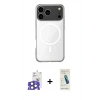 MARSİLYAN™- iPhone 17 Pro Max Kılıf Ahenk Yansıma Prime - Şeffaf Pasifik Cam Ekran Koruyucu + Bilvis Titan Kamera Lens - NLGY