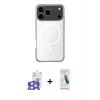 MARSİLYAN™- iPhone 17 Pro Max Kılıf Ahenk Yansıma Prime - Şeffaf Pasifik Cam Ekran Koruyucu + Bilvis Titan Kamera Lens - GS