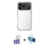 MARSİLYAN™- iPhone 17 Pro Max Kılıf Ahenk Yansıma Prime - Siyah 3D Antistatik Seramik Nano Ekran Koruyucu + Bilvis Titan Kamera Lens - TU
