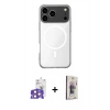MARSİLYAN™- iPhone 17 Pro Max Kılıf Ahenk Yansıma Prime - Siyah Bilvis 3D Cam Ekran Koruyucu + Bilvis Titan Kamera Lens - TU