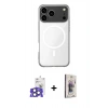 MARSİLYAN™- iPhone 17 Pro Max Kılıf Ahenk Yansıma Prime - Siyah Bilvis 3D Cam Ekran Koruyucu + Bilvis Titan Kamera Lens - NLGY