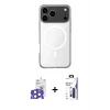 MARSİLYAN™- iPhone 17 Pro Max Kılıf Ahenk Yansıma Prime - Siyah Bilvis 3X AR Hayalet Cam Ekran Koruyucu + Bilvis Titan Kamera Lens - NLGY