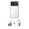MARSİLYAN™- iPhone 17 Pro Max Kılıf Ahenk Yansıma Prime - Siyah Bilvis 3X AR Hayalet Cam Ekran Koruyucu + Bilvis Titan Kamera Lens - TU