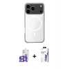 MARSİLYAN™- iPhone 17 Pro Max Kılıf Ahenk Yansıma Prime - Siyah Bilvis 3X AR HD Cam Ekran Koruyucu + Bilvis Titan Kamera Lens - TU