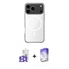 MARSİLYAN™- iPhone 17 Pro Max Kılıf Ahenk Yansıma Prime - Siyah Bilvis 5in1 3D Magic Cam Ekran Koruyucu + Gümüş Bilvis Titan Kamera Lens