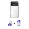 MARSİLYAN™- iPhone 17 Pro Max Kılıf Ahenk Yansıma Prime - Siyah Bilvis 5in1 3D Magic Cam Ekran Koruyucu + Lacivert Bilvis Titan Kamera Lens