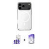 MARSİLYAN™- iPhone 17 Pro Max Kılıf Ahenk Yansıma Prime - Siyah Bilvis 5in1 3D Magic Cam Ekran Koruyucu + Bilvis Titan Kamera Lens - NLGY