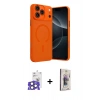 MARSİLYAN™- iPhone 17 Pro Max Kılıf Çekirdek Klasik Özel Seri - Siyah Bilvis 3D Cam Ekran Koruyucu + Bilvis Titan Kamera Lens - NLGY